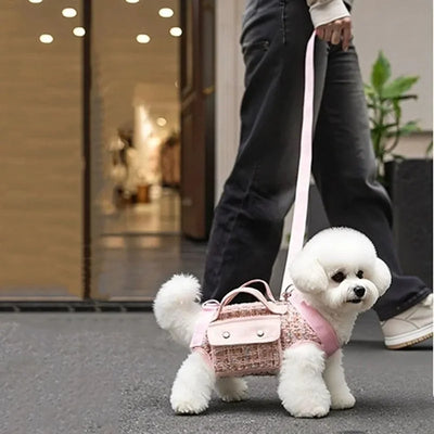 Harnais de Soutien Sacoche Tweed Petit Chien 6 kg