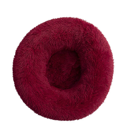 Panier Rond Donut Fibre Longue pour Chien 40 à 110 cm