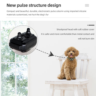 Collier Électrique de Dressage 800 m Nylon Rechargeable Chien