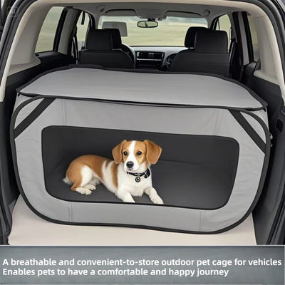 Caisse Pliable pour Chien Coffre de Voiture 92 cm
