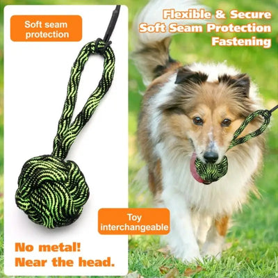 Flirt Pole Chien Télescopique 103 cm avec Balle et Jouets