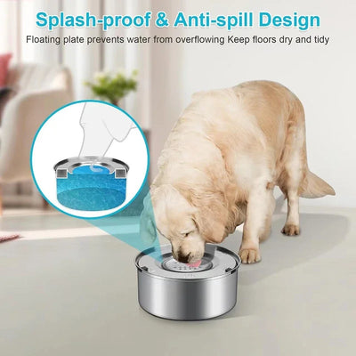 Gamelle Flottante Inox Anti-Éclaboussures Gros Chien