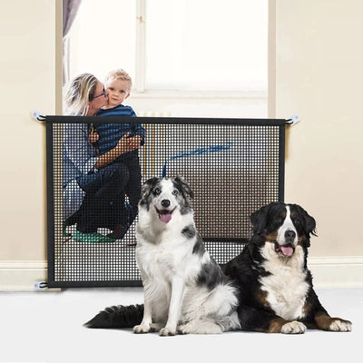 Barrière pour Chien Filet Sans Perçage Hauteur 78 cm