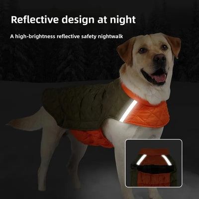 Manteau Imperméable Réfléchissant Hiver pour Gros Chien
