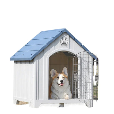 Niche pour Chien Extérieur Plastique Isolée Grande Taille Toutes Saisons