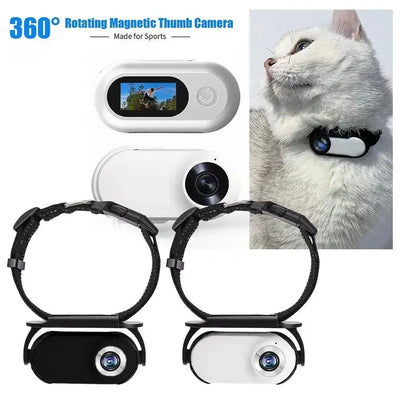 Caméra pour Chien Rotation 360° Grand Angle 120° Mini