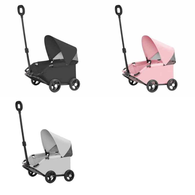 Poussette pour Chien Pliable 4 Roues Poignée Télescopique
