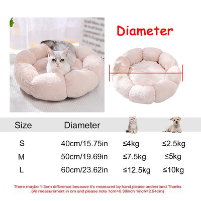 Panier Rond Moelleux pour Chien de 40 à 90 cm 22 Coloris
