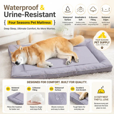 Matelas pour Chien Étanche Oxford Mémoire de Forme Épais