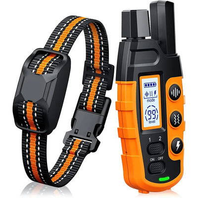 Collier Électrique de Dressage Télécommande 1000 m Rechargeable