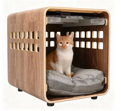 Cage pour Chien Intérieur en Bois Multicouche 60x51x62 cm