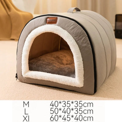 Niche d'Intérieur pour Chien Cabane en Arche Petit Chien 3 Tailles