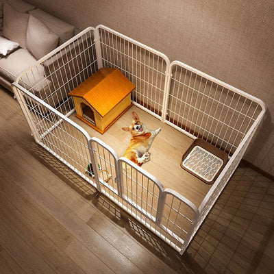 Parc pour Chien Métal 6 Panneaux Pliable 120x60x60 cm