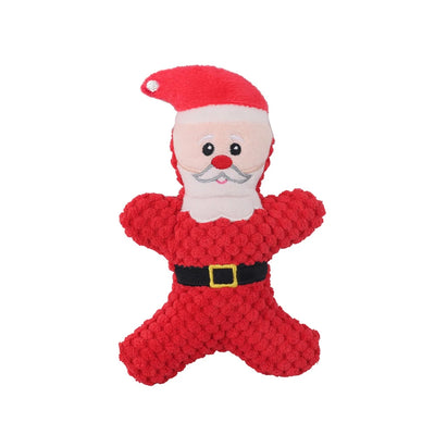 Cadeau de Noël Chien Peluche Couinante Père Noël Donut