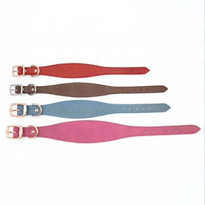 Collier Cuir Large Anti-Traction pour Grand Chien