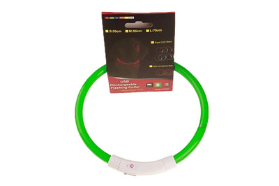 Collier Lumineux LED Rechargeable USB Tube 70 cm Chien
