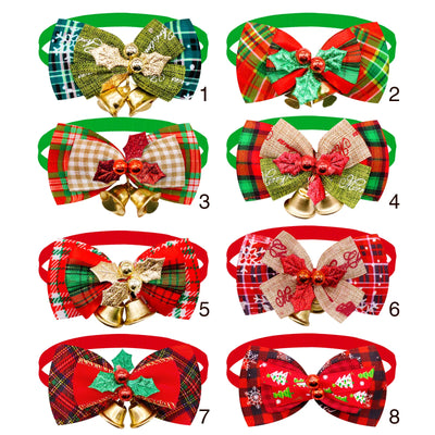 Nœuds Papillon de Noël à Clochette pour Chien