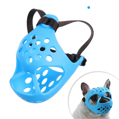 Muselière Chien Museau Court Silicone Bouledogue