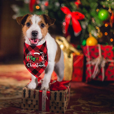 Bandana Écossais Premier Noël pour Chien