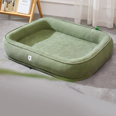 Panier Ovale Double Face Polaire Douce pour Gros Chien