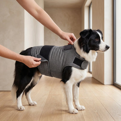 Vêtement Apaisant Anti-Anxiété Réglable Col Amovible Chien Voyage