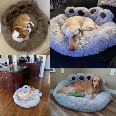 Lit Moelleux Niche Hiver Gros Chien