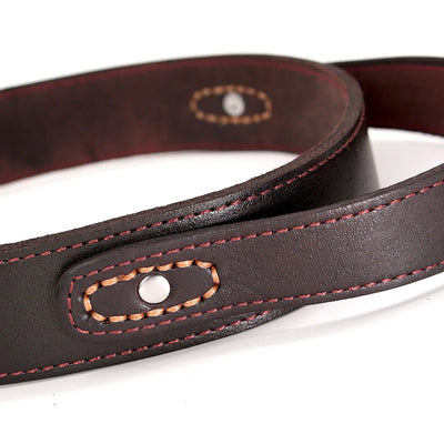 Collier Cuir Véritable à Poignée pour Gros Chien