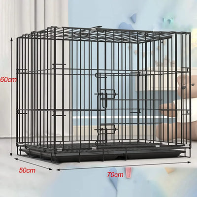 Cage Pliable en Métal Anti-Évasion pour Grand Chien