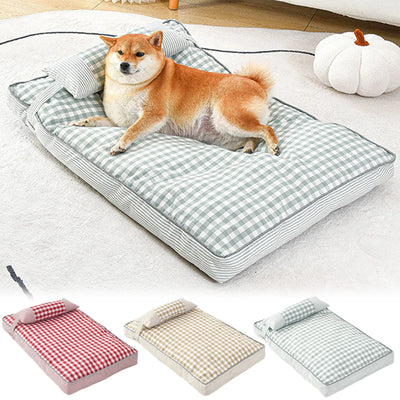 Matelas Moelleux pour Chien avec Oreiller
