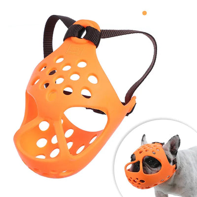 Muselière Chien Museau Court Silicone Bouledogue