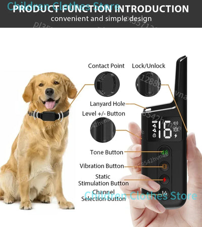 Collier Dressage Anti-Aboiement Gros Chien 1000ft