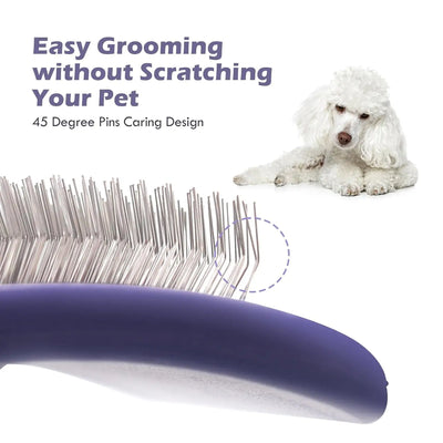 Brosse de Toilettage pour Caniche et Chien Poils Bouclés