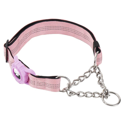 Collier Anti-Traction Réfléchissant Support AirTag pour Chien