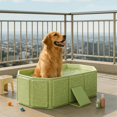 Baignoire pour Chien Pliante, Trous de Drainage, PVC