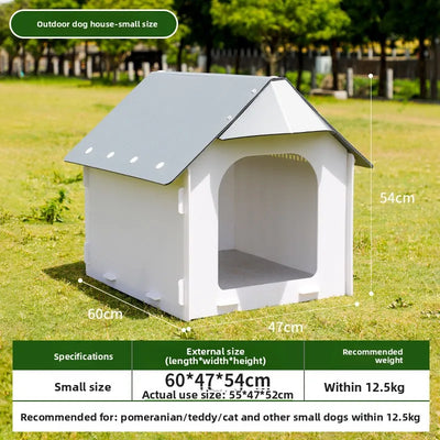 Niche Chien Extérieur en Plastique Ventilée 3 Tailles