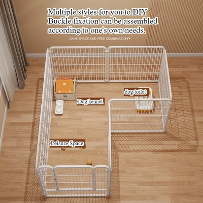 Enclos Modulable pour Chien d'Intérieur Haut et Robuste