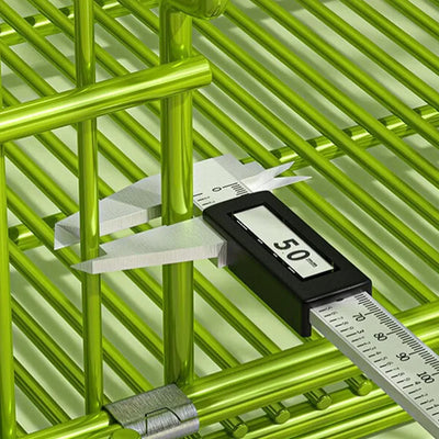 Cage pour Chien Pliable en Métal Verte Portable