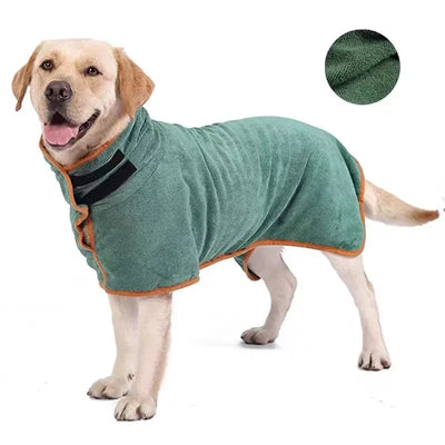 Peignoir Enveloppant Absorbant pour Chien