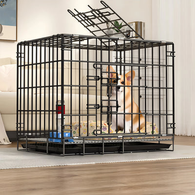 Cage pour Chien Métal Pliable Renforcée avec Plateau