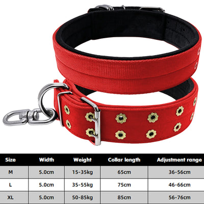 Collier Anti-Évasion Double Boucle Nylon Gros Chien