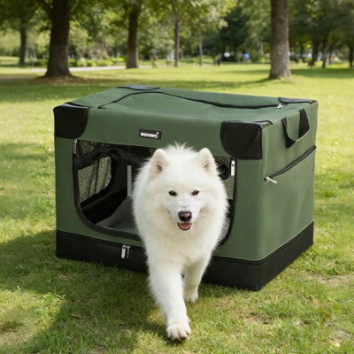 Cage de Transport Pliable pour Chien Souple Oxford 600D