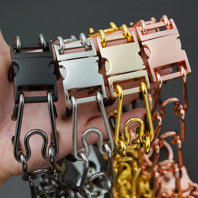 Collier Anti-Traction à Picots Acier Inoxydable Chien Tireur
