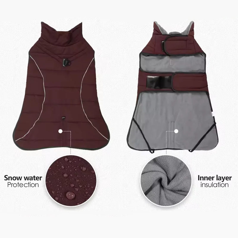 Manteau Imperméable Réfléchissant à Bande Scratch pour Labrador