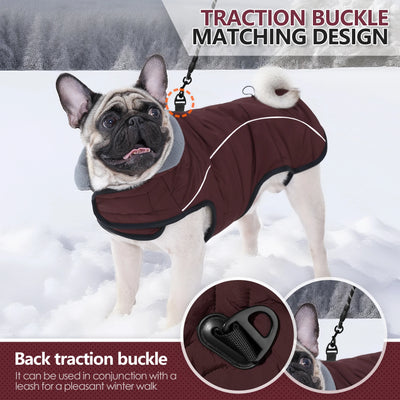 Manteau Imperméable Col Haut Labrador Réfléchissant Bordeaux