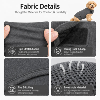 Enveloppe Apaisante Anti-Stress Coton Réglable pour Chien