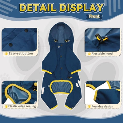 Manteau Imperméable Léger Réfléchissant Chien