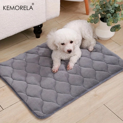 Matelas d'Hiver Matelassé pour Chien Antidérapant 120x90 cm