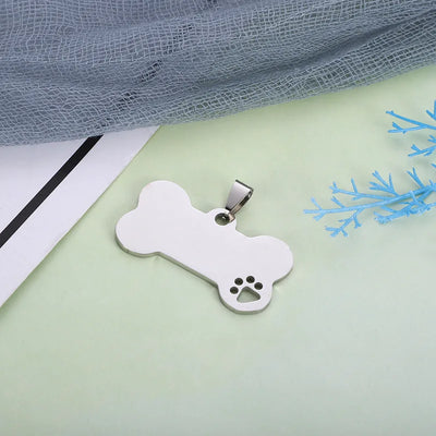 Lot de 5 Médailles Gravées Vierges pour Chien