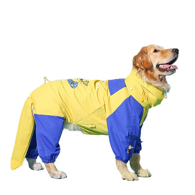 Manteau Imperméable pour Chien Combinaison Capuche 3XL à 7XL