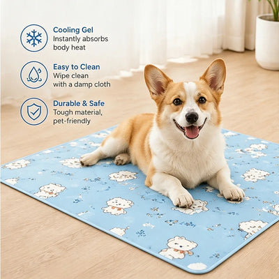 Tapis Rafraîchissant Gel pour Chien Été Non Toxique